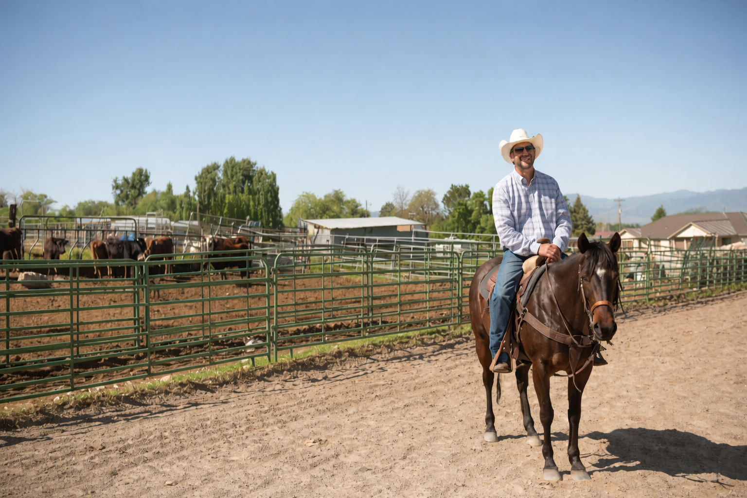 Caballos galopando en libertad